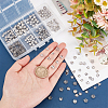 320pcs 8 Style 304 Stainless Steel Bead Caps STAS-PH0004-46-3
