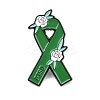 PTSD Awareness Ribbon Enamel Pins JEWB-C048-03D-EB-1