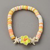 Polymer Clay Heishi Beads Stretch Bracelets for Women BJEW-WH0023-63-1