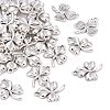 Ireland Tibetan Style Alloy Shamrock Pendants TIBEP-EA11722YKG-AS-LF-1