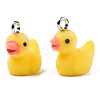 Flocky Resin Pendants X-RESI-N032-02A-3