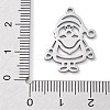 Christmas Theme Anti-Tarnish 304 Stainless Steel Pendants STAS-R003-04P-02-3
