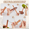 DIY Wooden Yarn Holder Kits TOOL-OC0002-04-4