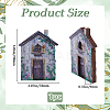 Wood Fairy Door for Garden Yard Tree Decoration AJEW-WH20002-58A-2