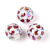 Printed Opaque Acrylic Beads MACR-T048-05C-1