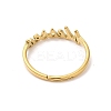 Ion Plating(IP) 304 Stainless Steel Word Adjustable Ring RJEW-L107-024G-3