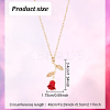 3Pcs 3 Color Zinc Alloy Rose of Life Pendant Necklaces Set for Women NJEW-AN0001-24-2