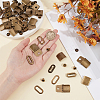 40Sets Iron Baseball Hat Cap Buckle Strap Clasp Clip Kit FIND-BC0014-10AB-3