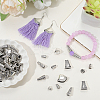 100Pcs 10 Styles Alloy Bead Cone FIND-SP0003-54-3