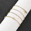 Brass Cable Chain Necklaces for Women NJEW-D302-20G-1
