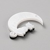 Opaque Acrylic Pendants MACR-WH0014-02B-2