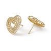 Rack Plating Brass Stud Earrings EJEW-A088-13G-2