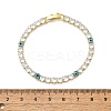 Brass Enamel Link & Charm Bracelets BJEW-Z094-02G-01A-5