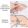 Translucent PVC Self Adhesive Wall Stickers STIC-WH0016-006-6