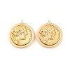 Brass Micro Pave Clear Cubic Zirconia Pendants KK-S389-11G-1