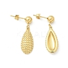 Ion Plating(IP) 304 Stainless Steel Teardrop Dangle Stud Earrings for Women EJEW-A119-16G-4