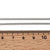 12Pcs 2MM 304 Stainless Steel Twisted Chain Necklaces for Men Women NJEW-H093-17P-03-6