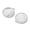 Rack Plating Brass Shell Pendants KK-A183-57P-2
