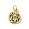 Brass Micro Pave Cubic Zirconia Charms KK-M283-25H-02-1