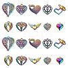 20Pcs 10 Styles Plated Alloy Pendants PALLOY-CJ0002-17-1