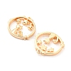 Brass Micro Pave Cubic Zirconia Pendants KK-E090-38G-2