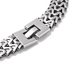 Non-Tarnish 304 Stainless Steel Mesh Chain Necklaces NJEW-Q340-01P-3