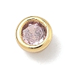 Flat Round Brass Micro Pave Cubic Zirconia Cabochons KK-P345-13G-A-2