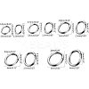 Unicraftale 304 Stainless Steel & 316 Surgical Stainless Steel Jump Rings STAS-UN0004-51-4