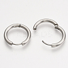201 Stainless Steel Huggie Hoop Earrings EJEW-T005-JN155-14-2