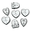 15Pcs 3 Styles Food Grade  Gothic Theme Silicone Focal Beads SIL-CJ0001-88-3