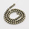 Round Non-magnetic Synthetic Hematite Beads Strands LS-G-D617-4mm-26-2