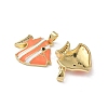 Brass Micro Pave Cubic Zirconia Pendants KK-F924-19B-G04-2