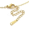 Ion Plating(IP) 304 Stainless Steel Pendant Necklaces for Women NJEW-B080-03G-3