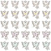 10Pcs 5 Colors Alloy Resin Pendants FIND-YW0009-78-1