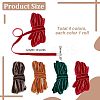 40 Yards 4 Colors Single Face Velvet Ribbons OCOR-PH0004-52-2