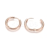 Ion Plating(IP) 304 Stainless Steel Huggie Hoop Earrings EJEW-F111B-19mm-RG-3