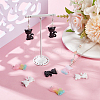 40Pcs 4 Colors Resin Pendants RESI-SC0005-93-3