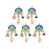 Alloy Enamel Pendants X-ENAM-S126-118B-NR-1