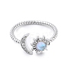 Brass Micro Pave Clear Cubic Zirconia Open Cuff Rings for Women RJEW-S402-03P-3