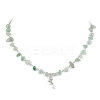 Natural Green Aventurine Chip Beads Necklaces for Women NJEW-JN04804-4