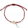 Hamsa Hand with Evil Eye Alloy Enamel Charm Bracelets GS7845-1-2