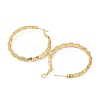 Brass Round Ring Hoop Earrings EJEW-A025-01A-2