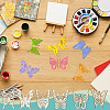 7Sets 3 Styles Unfinished Wood Butterfly Cutouts WOCR-OC0001-04-5