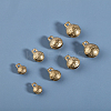 CHGCRAFT 40Pcs 4 Styles Brass Bell Pendants KK-CA0002-54-5