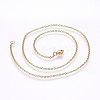 304 Stainless Steel Cable Chains Necklaces MAK-L015-34A-2