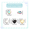 120Pcs 4 Colors 304 Stainless Steel Charms STAS-SC00008-85-2