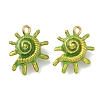 304 Stainless Steel Enamel Pendants STAS-L316-22G-01-1