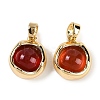 Natural Carnelian(Dyed & Heated) Charms KK-P283-51G-1