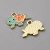 Alloy Enamel Pendants X-FIND-CJC0010-30LG-01-2