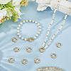 10Pcs Brass Spring Gate Rings KK-BBC0022-07A-4